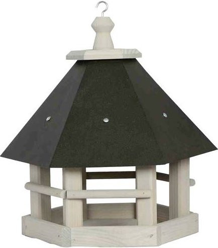 Siena Garden Vogelhaus Dublin aus Kiefernholz und Stahlblech in Grau/Anthrazit, B/H/T: 33 x 35 x 29 cm - Bild 1