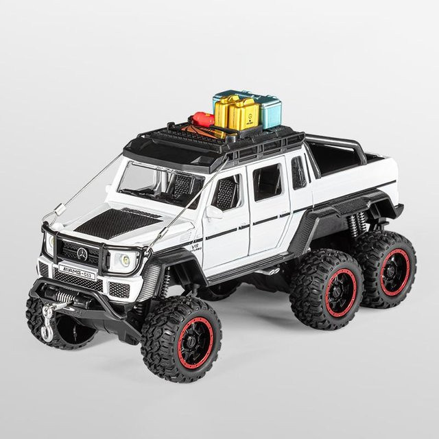 Maisto Benz G63 6*6 Adventure Edition Offroad SUV, Modellauto, 1:24, Metall, Weiß, ab 14 Jahren - Bild 1
