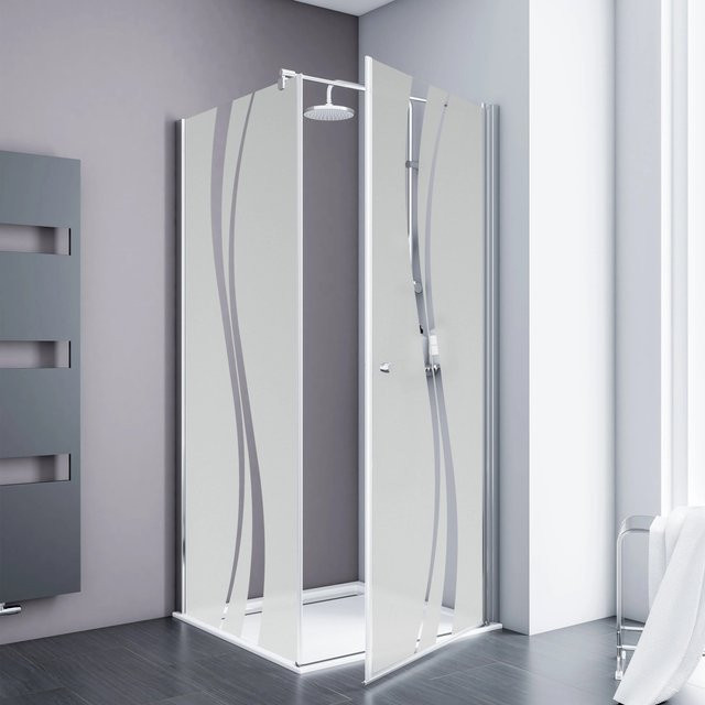 Schulte Alexa Style 2.0 Drehtür mit Seitenwand, transparent, B/T/H: 80 x 90 x 192 cm - Bild 1