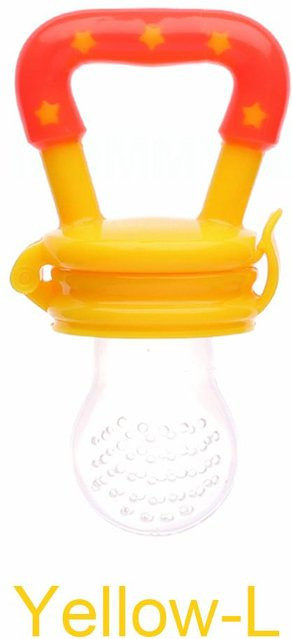 Mommy And Angel Silikon Obst- und Gemüsebeißring Gelb als Fütterer und Kauspielzeug für dein Baby - Bild 1