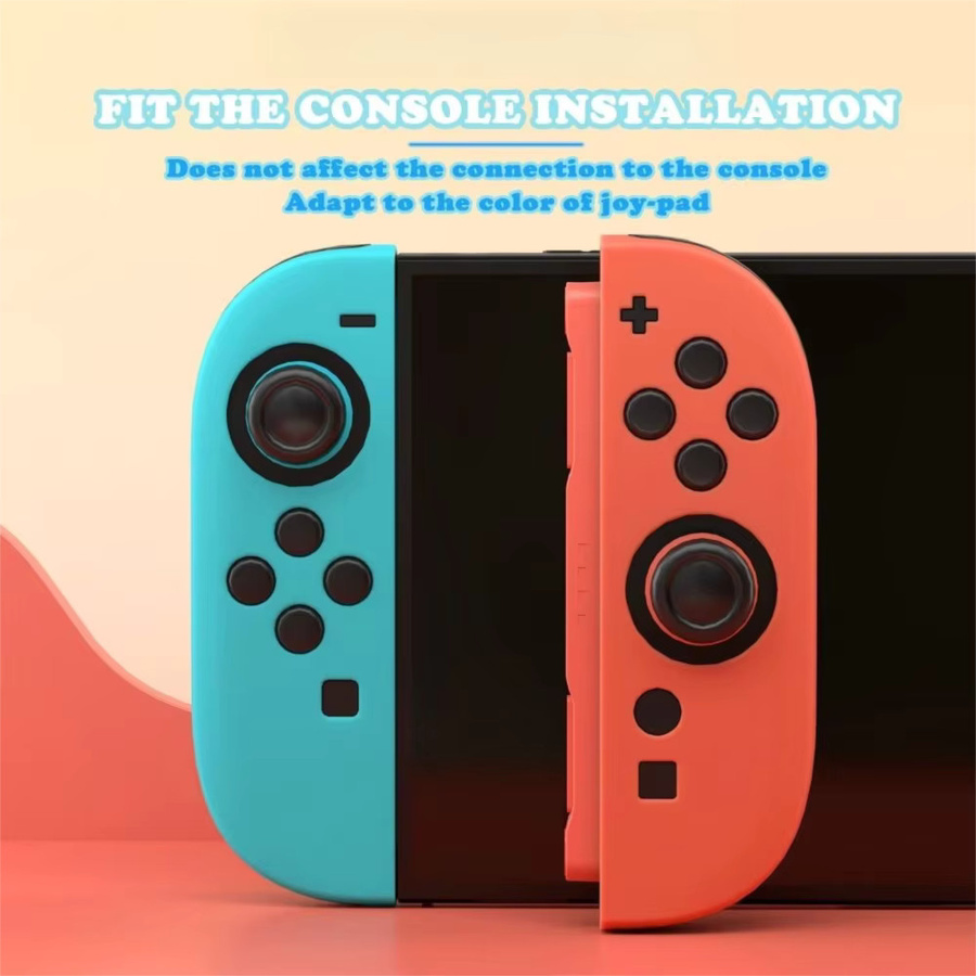 Nintendo Switch 2 Joy-Con Silikonhülle in Schwarz und Multicolour für rutschfesten Schutz und besseren Griff - Bild 2