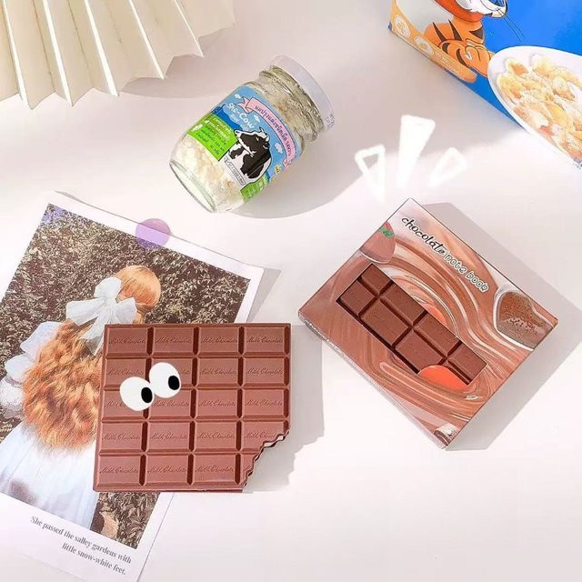 Kawai Supplies Lovely Duftendes Schokoladen-Notizbuch in Braun mit Softcover und blanko Seiten - Bild 1