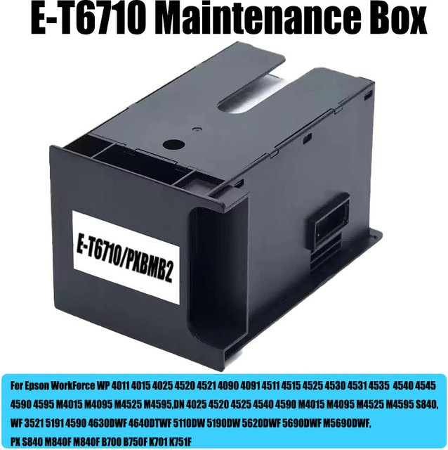Epson Wartungsbox T6710 für Drucker WP-4011 4015 4025 4520 4090 4515 4525 4530 4535 4540 4545 4590 4595 M4015 M4095 M4525 - Bild 1