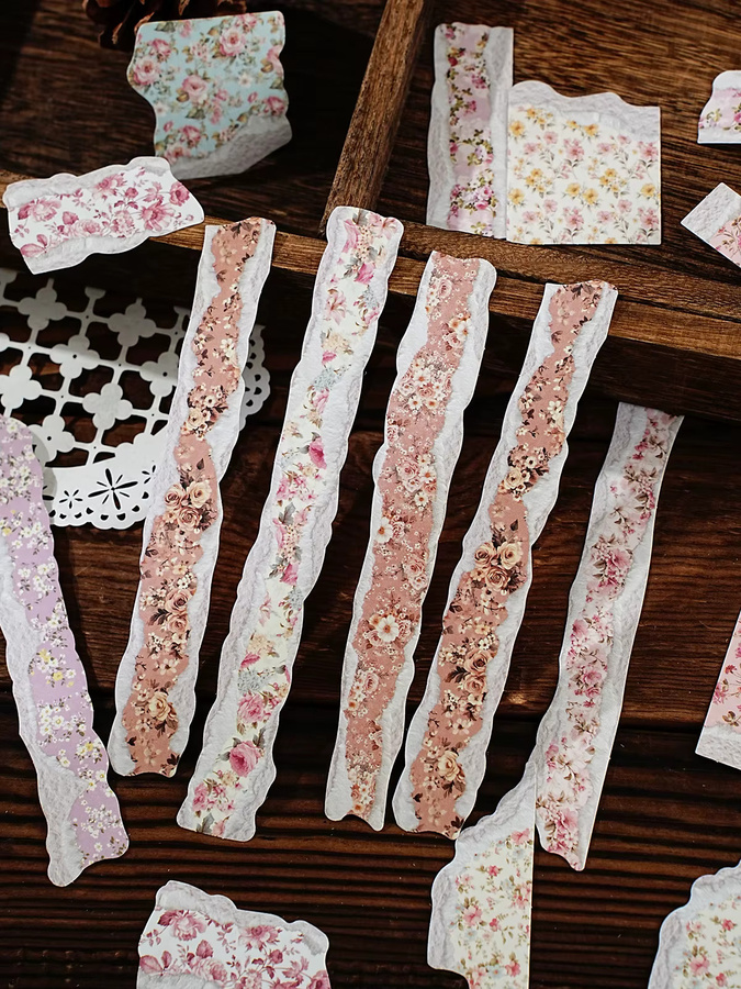 Etori Life Rose Realm Frühlingsblumen-Aufkleber, 30 Stück, Multicolour, für Scrapbooking und Dekoration - Bild 5