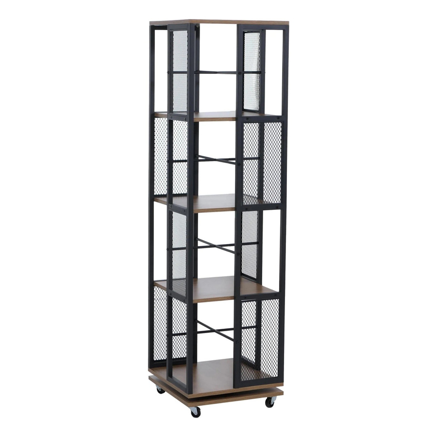 MCW Bücherregal P13 Industrial Design aus Metall und Melamin in Braun, H x B x T: 147 x 40 x 40 cm - Bild 3