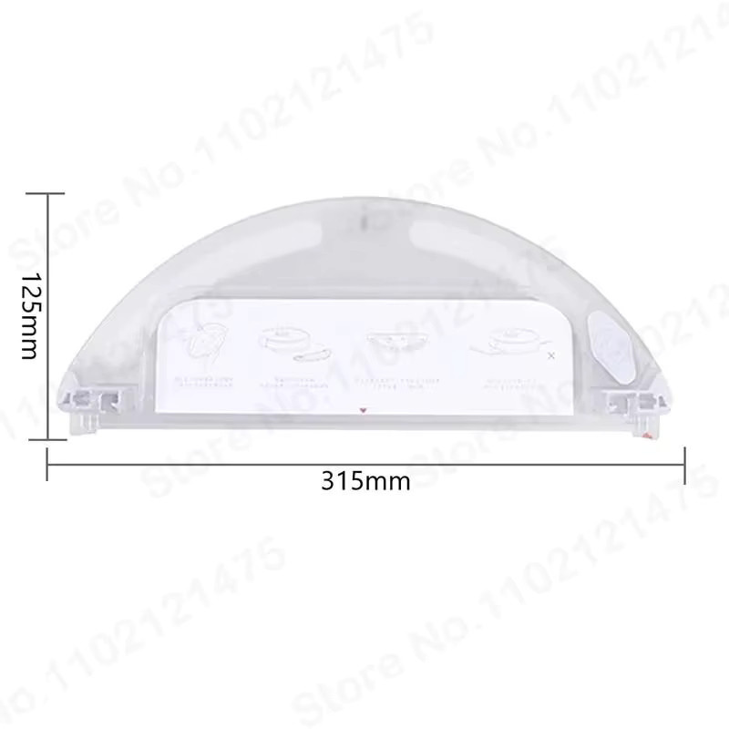 Roborock Ersatzteile Wassertankfilter und Mop-Teile für S5 S50 S51 S55 S6 S60 S65 E25 E35 E20 C10 T4 T6 Roboterstaubsauger transparent - Bild 2
