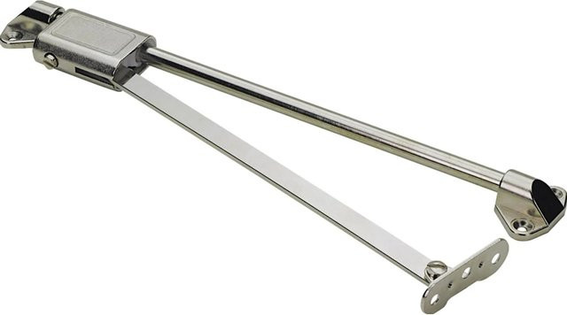 Hettich Bremsklappenhalter gedämpft aus vernickeltem Stahl in Silber - Bild 1