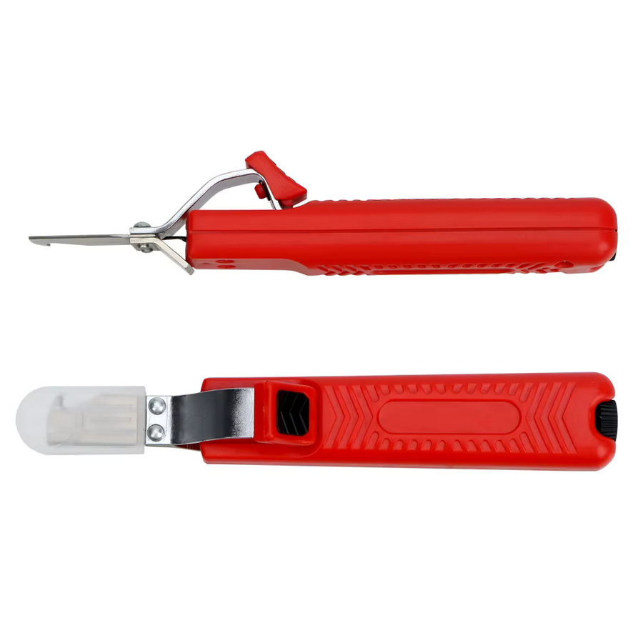 NICEYARD Abisolierzange mit verstellbarem Gummigriff für PVC-Kabel, Isolationsstripper und Messer, 8–28 mm - Bild 2
