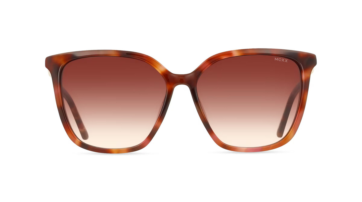 Mexx Eyes 6573 Sonnenbrille, Vollrand, Eckig, Kunststoff, braun, Damen - Bild 1