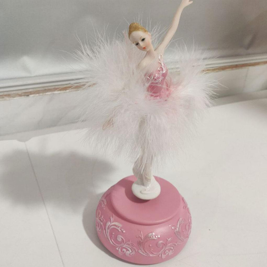 Elegante Ballerina-Spieluhr aus Harz von Yiran Furniture als dekoratives Ornament für Tischdekorationen und Geschenke - Bild 1