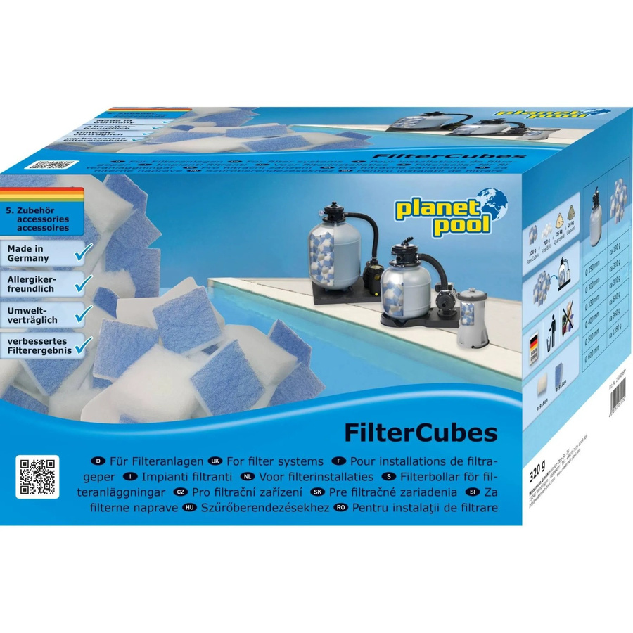 Planet Pool Filtercubes Feinmechanische Filtermedien für Sandfilteranlagen 320g - Bild 2