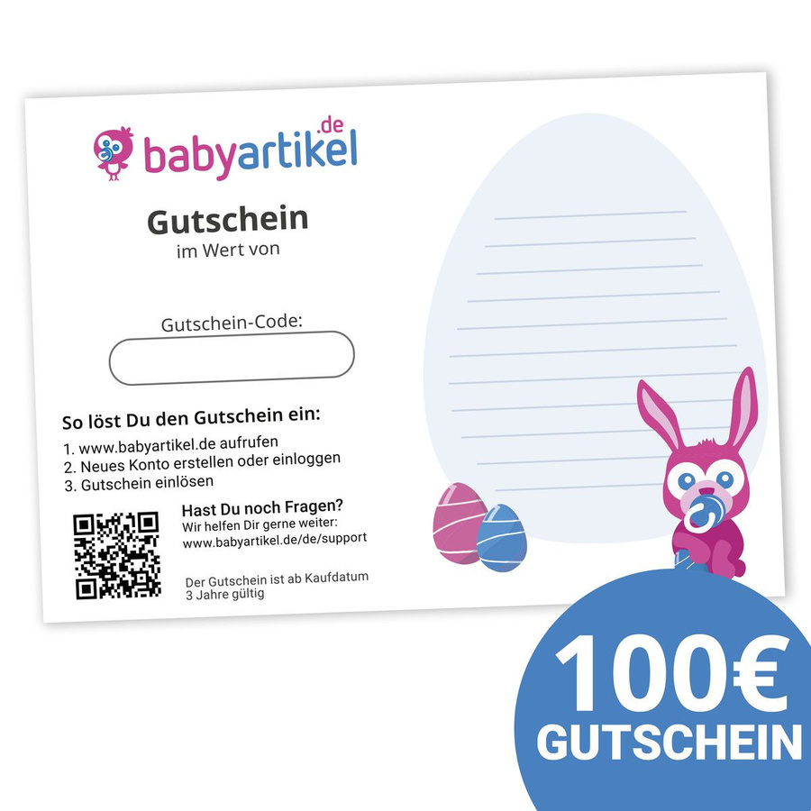 Babyartikel.de 100 Euro Geschenkgutschein für Babyartikel zu Ostern - Bild 1
