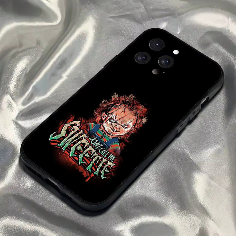 C-Chucky Good Guys Handyhülle aus mattem Silikon für Apple iPhone Modelle in Schwarz - Bild 2