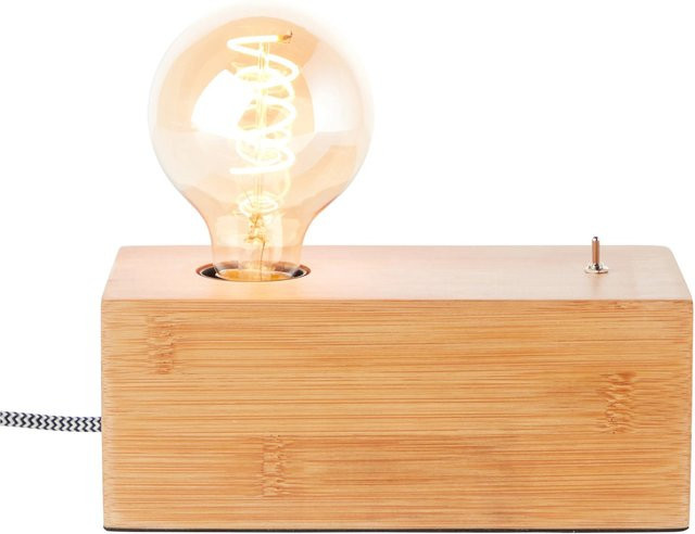 Brilliant Tischlampe Armena aus Holz in Braun - Bild 1