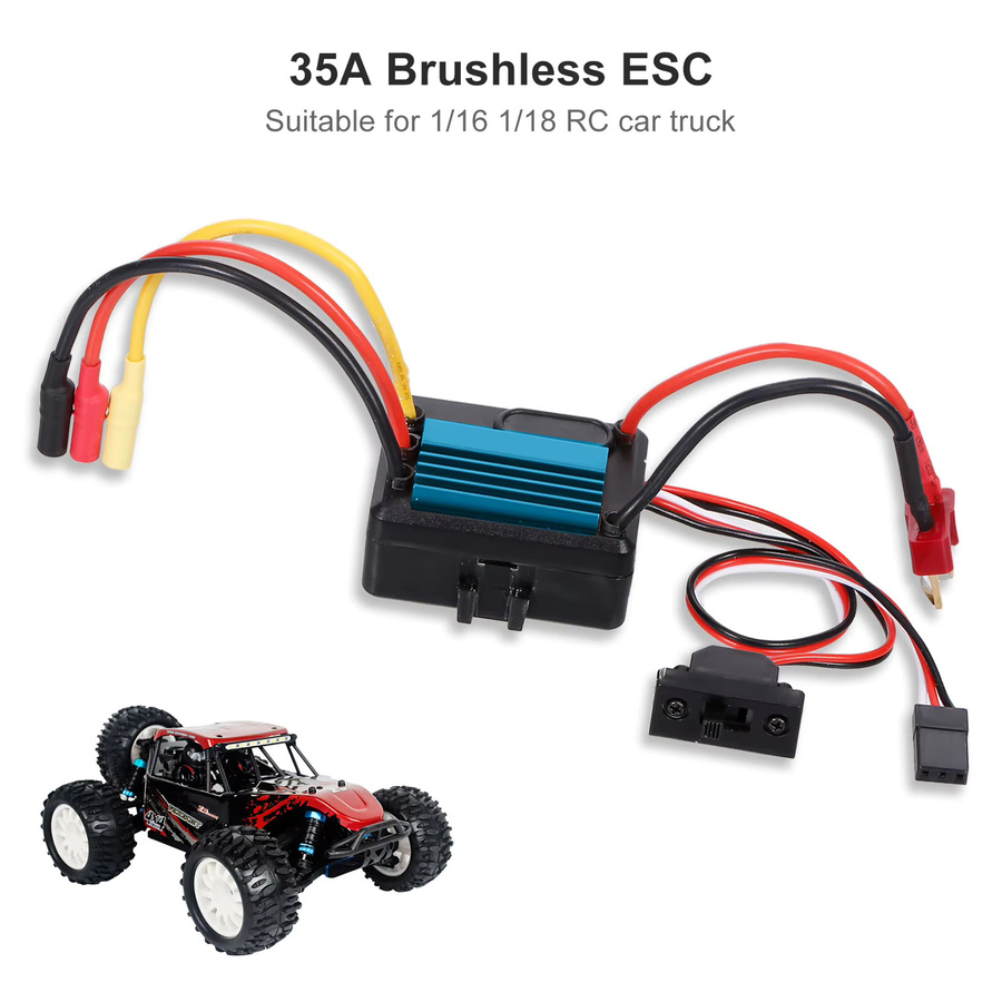 Goolrc Elektrischer Geschwindigkeit Regler für 1/16 RC PKW - Bild 2