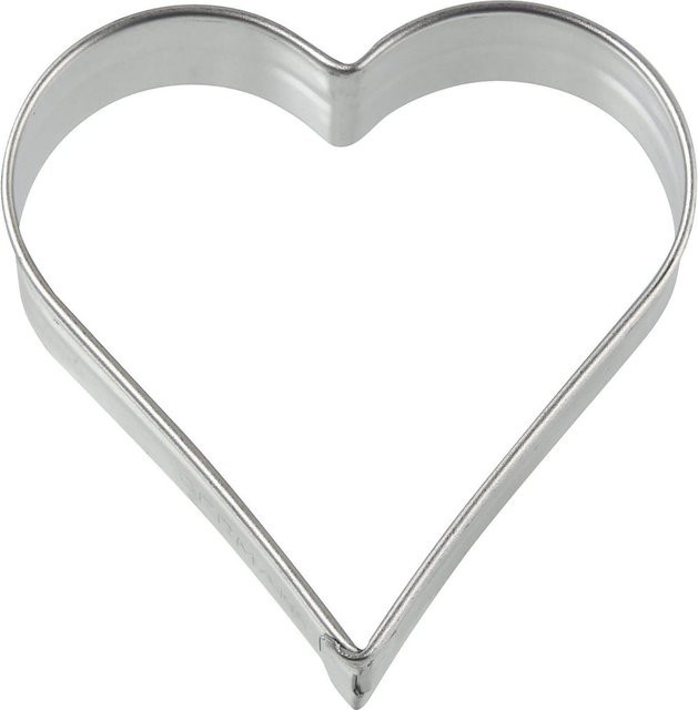 Zenker Ausstecher Herz groß, Silber, B: 6,3 cm, H: 6,5 cm - Bild 1