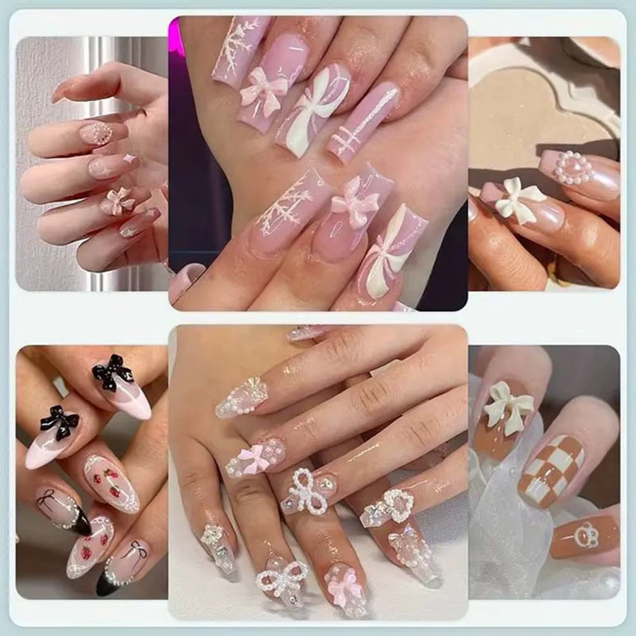 MAFANAILS Nagel Charms Perle Schleife Stern Mond, Glänzend - Bild 6