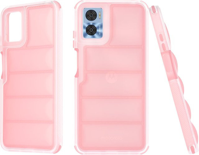 Techsuit Wave Shield Schutzhülle für Motorola Moto E22i und E22 in Rosa - Bild 1
