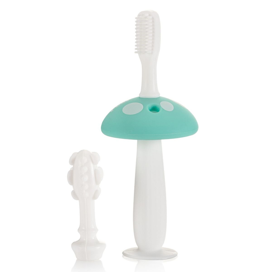 Reer BabyCare Zahnputz-Trainer für Kinder, 2 Stück, weiß, soft - Bild 1