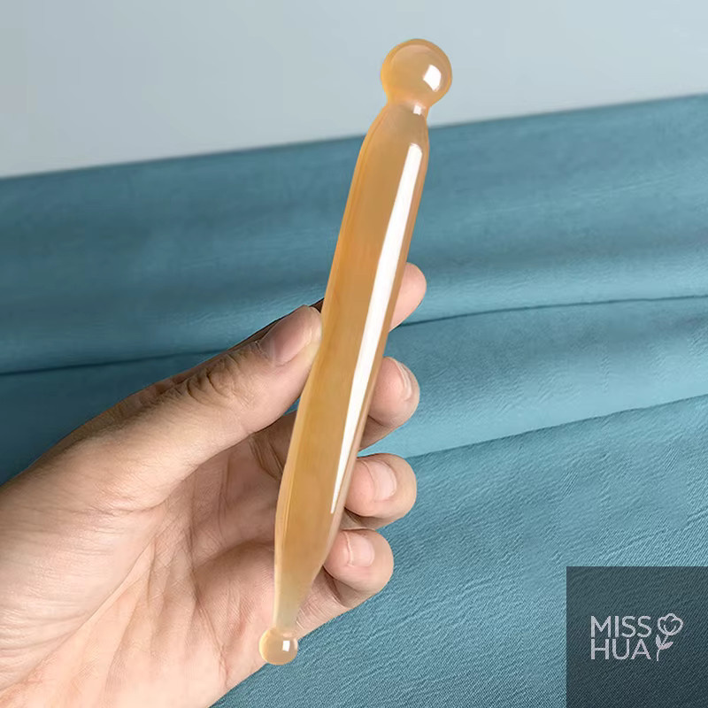 HUA HUA Gua Sha Jade Massage Stick für das Gesicht, Unisex - Bild 2