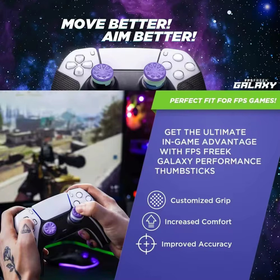 8BitDo Silikonkappen für Ultimate Controller Sticks, kompatibel mit PS4 und PS5 - Bild 3