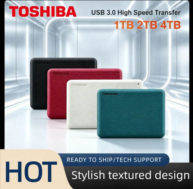 Toshiba Canvio Advanced V10 Externe Festplatte 2TB HDD mit USB 3.0 und USB-C Anschluss in Grün - Bild 1