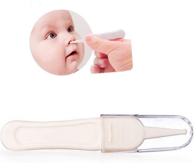 SZwatch Sicherheitspinzette zur Reinigung von Ohren, Nase und Nabel für Babys in Weiß - Bild 1