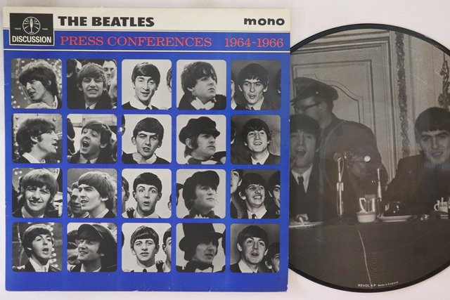 Beatles LP Schallplatte Pressekonferenzen 1964-1966 Picture Disc Rock Blue Gebraucht - Bild 1