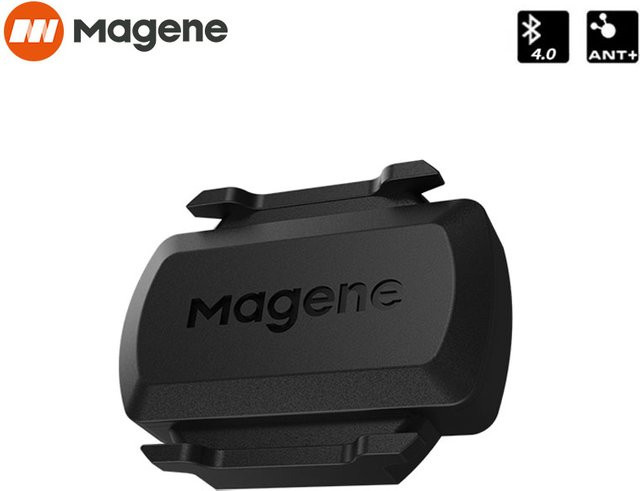 Magene S3+ Trittfrequenzsensor und Geschwindigkeitssensor in Schwarz mit ANT+ und Bluetooth Kompatibilität für Garmin IGP und Bryton Fahrradcomputer - Bild 1