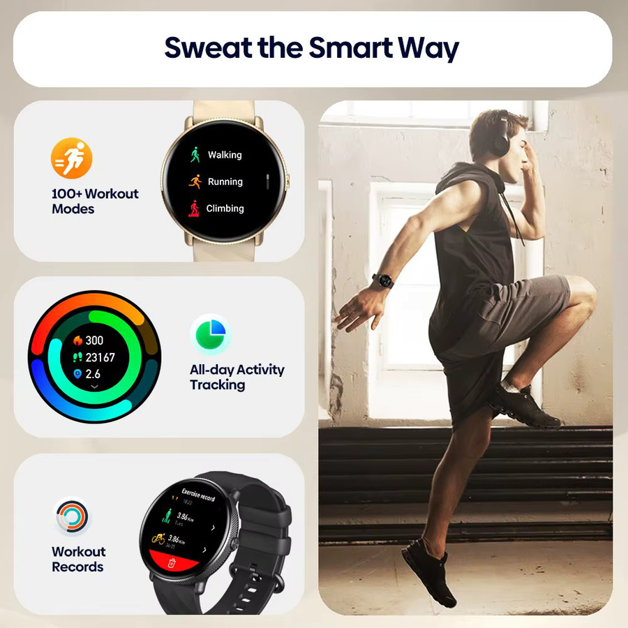 Zeblaze Smartwatch, Gold, Edelstahl, Damen - Bild 5
