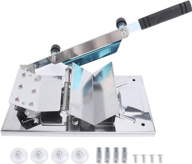 Aimo Manuelle Tiefkühlfleischschneidemaschine aus Edelstahl in Silber für Rind und Lamm (6,5-9kg) - Bild 1