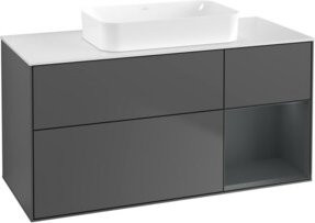 V&B Waschtischunterschrank Finion in Anthrazit lackiert, Breite: 120 cm, Tiefe: 60 cm - Bild 1