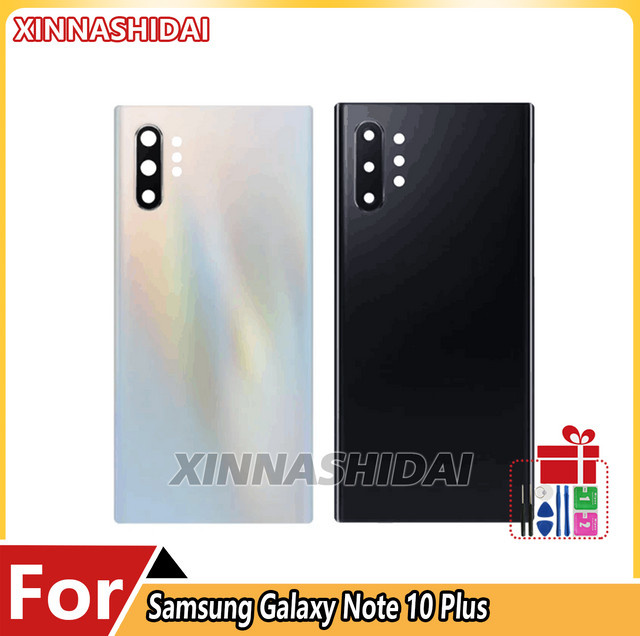 Samsung Galaxy Note 10 Plus N975 N975F Ersatzgehäuse Rückseite Batterieabdeckung in Silber - Bild 1