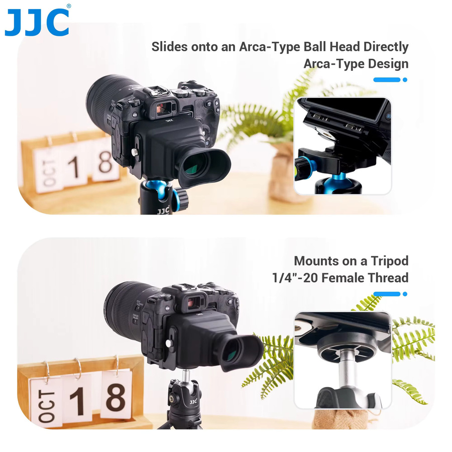 JJC Professioneller 3,0x HD LCD Bildschirm Sucher Kamera Extender für Sony FX30 und FX3 in Schwarz - Bild 5