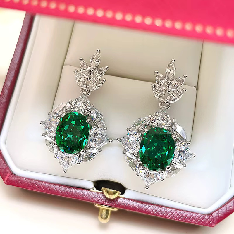 Huitan Bling Bling Ohrringe, Silber, Zirkonia, Damen - Bild 2
