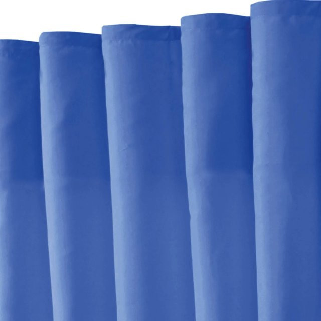 Bestlivings 2er Set Dekoschals Ellen mit Universalband und Raffhalter, Blau, B: 140 cm, H: 245 cm - Bild 1