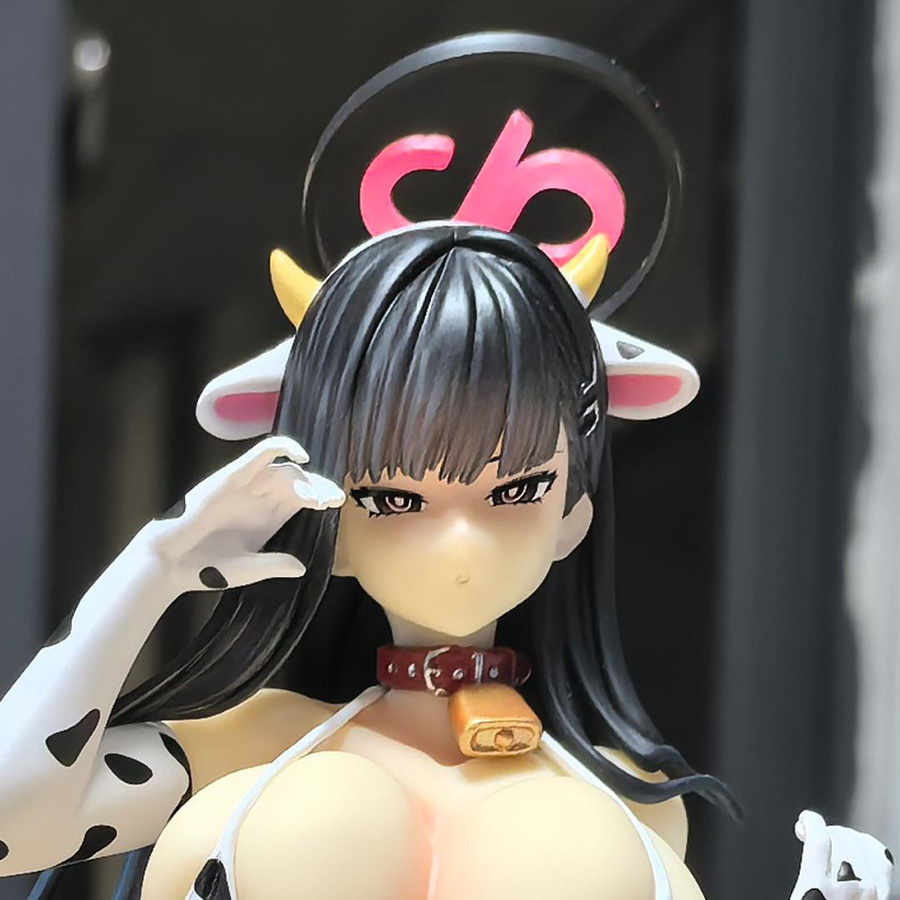 Yiran toy 1 Blue Archive Tsukatsuki Rio Anime Kuhmädchen PVC Action Modell Spielzeug Set - Bild 2