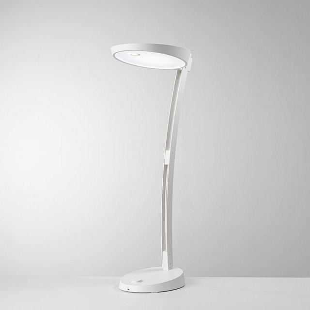 Spectral Ocara LED-Tischleuchte in Weiß aus Aluminium mit Dimmfunktion und Dämmerungssensor - Bild 1