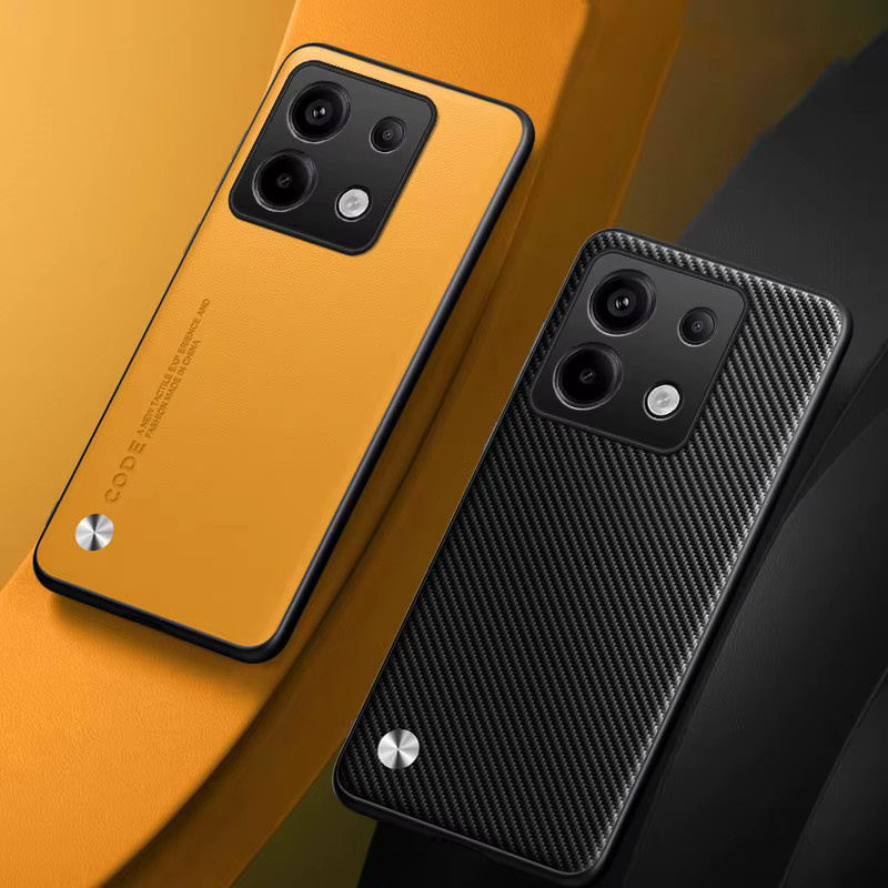 Schutzhülle aus PU-Leder und Silikon TPU für Xiaomi Redmi 12 13 13C 14C Note 11 11S 12S 13 14S 14 Pro Plus in Beige und Orange - Bild 2