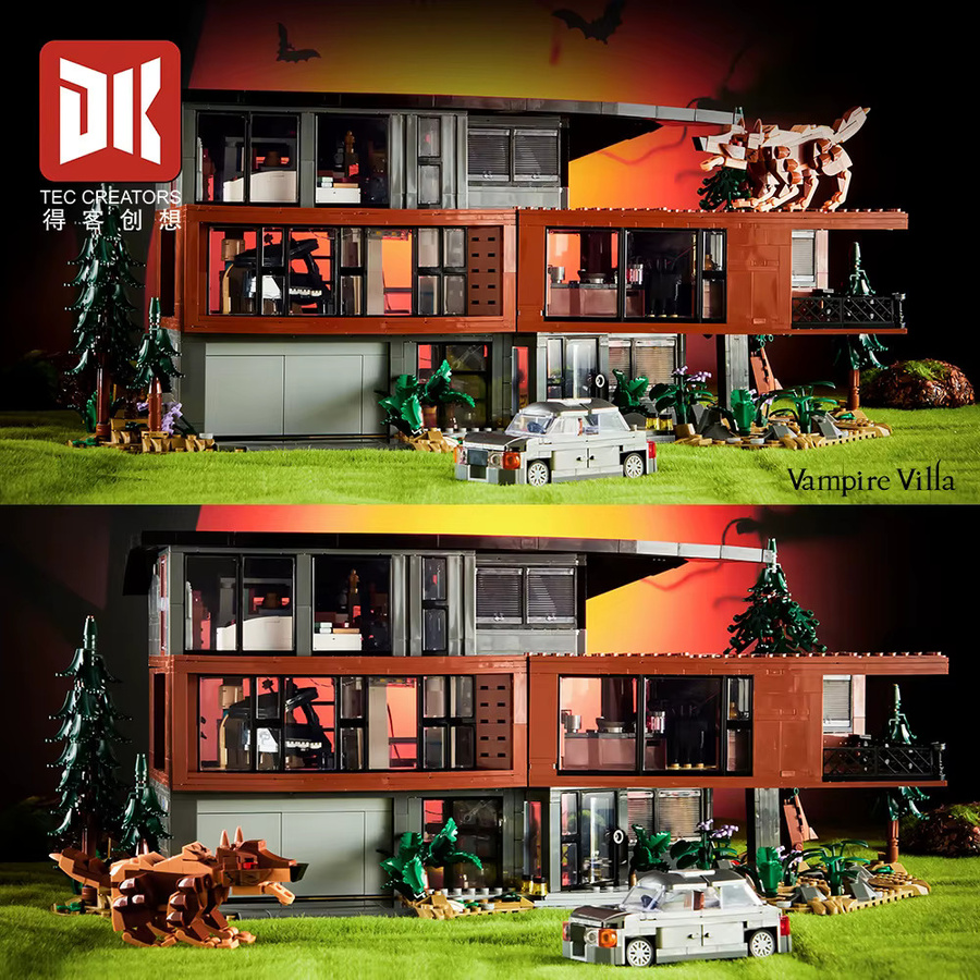 GUCAA Baubausteine Set Hawke Villa Modellhaus aus Kunststoff in Mehrfarbig - Bild 3