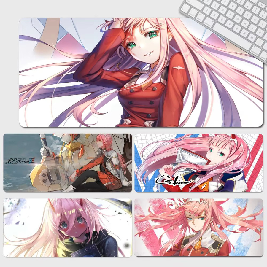 DARLING In The FRANXX Zero Two XXL-Schreibtischmatte Kawaii Gaming-Schreibtischunterlage Multicolor - Bild 4