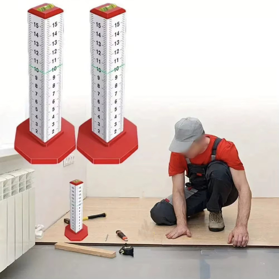DAZZLEEX Nivellierungslinienset aus Edelstahl in Silber, 2 Stück Magnetische Gradienten-Werkzeuge für Deckenmontage und Fliesenverlegung - Bild 2
