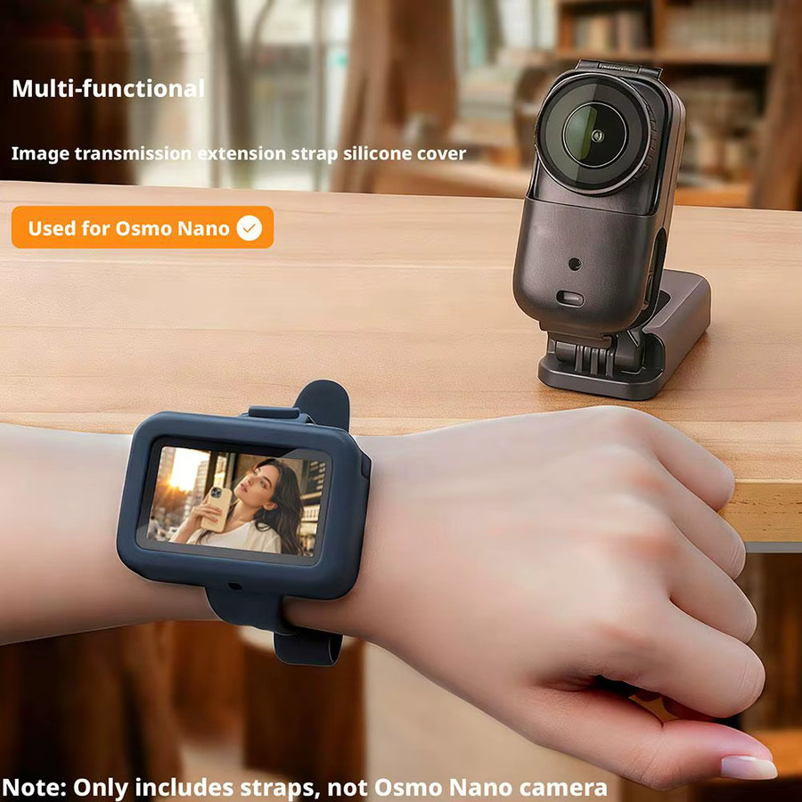 DJI Osmo Nano Silikon Schutzhülle für das Vision Dock Handgelenk-Montagesystem in Schwarz, stoßfest und kratzfest - Bild 2