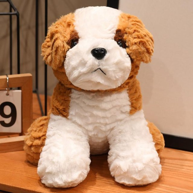 Bernhardiner Husky Teddy Hund Plüschtier, 26cm, ab 14 Jahren - Bild 1
