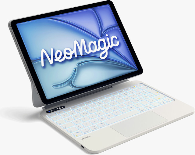 Inateck NeoMagic Magnetische Tastatur Hülle für iPad Air 11 Zoll (2025/2024) und iPad Pro 11 Zoll, Magic Keyboard KB903-11A, Farbe: Weiß - Bild 1