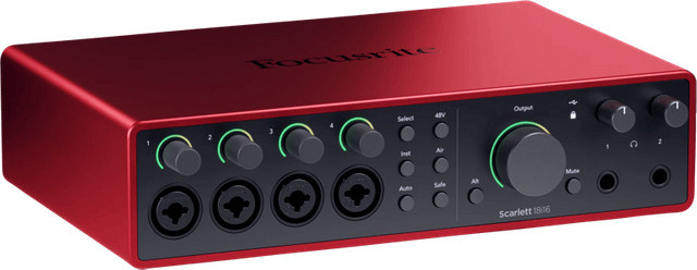 Focusrite Scarlett 18i16 Audio-Interface in Rot - Bild 1
