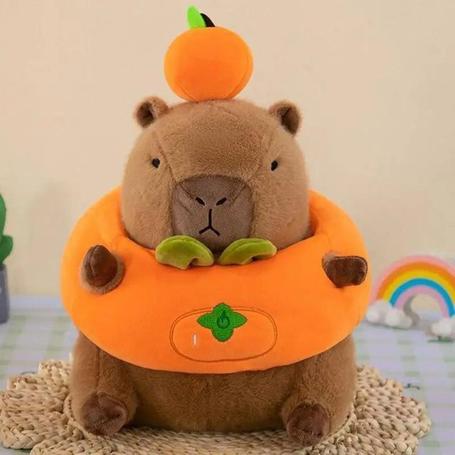 Yiran toy 1 Capybara Plüschtier, grün, 25cm, ab 6 Jahren - Bild 1