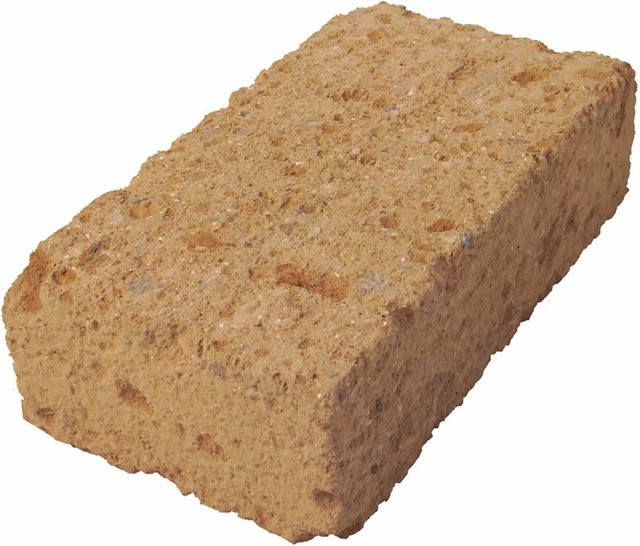 Scherf Tuffsteinblock Bimsstein in Braun und Beige, B/T/H: 37 x 11 x 20 cm - Bild 1