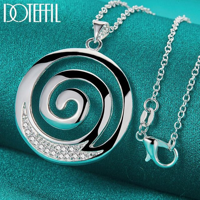 Doteffil Schlangenkette 925 Silber, 55 cm, Damen - Bild 1