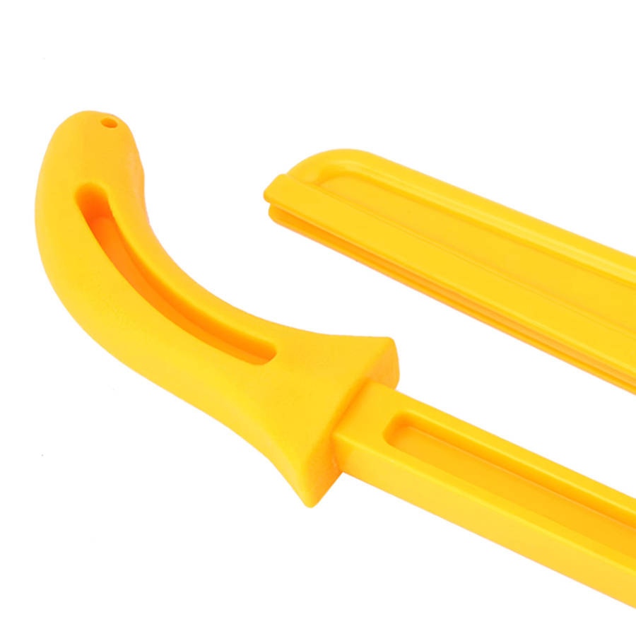 Qiilu 2-in-1 Push Stick aus Kunststoff in Gelb für die Holzbearbeitung - Bild 2